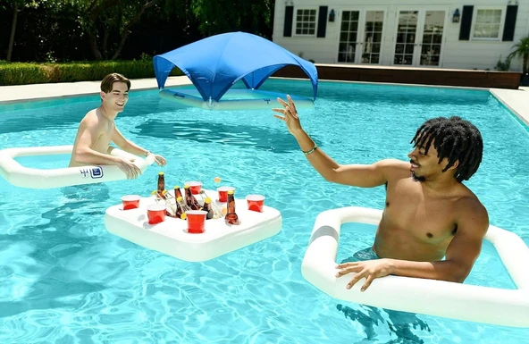 Triton AquaCooler Havuz için Şişme Yüzer İçecek Tutucu - Resim 3