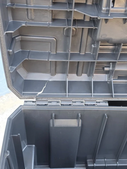 Dewalt TSTAK Ağır Hizmet Tipi Tekerlekli Derin Takım Çantası DW009 (Çıtır Darbeli) - Resim 6