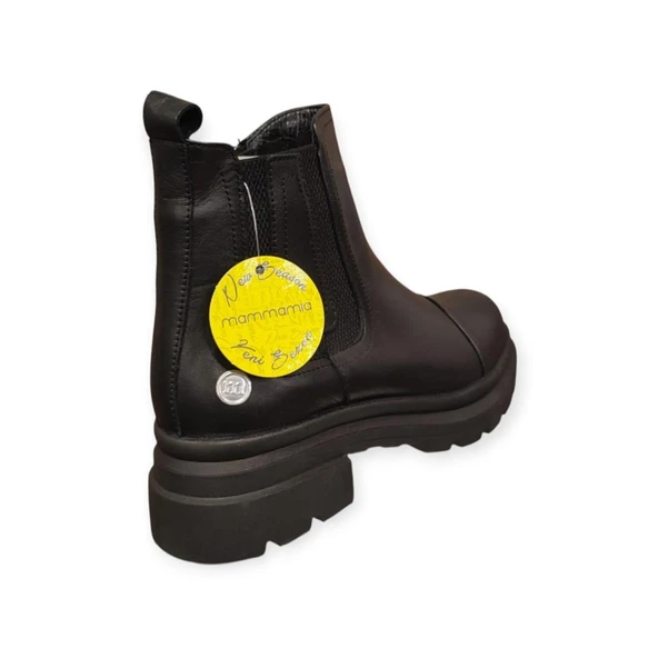 MAMMAMİA D25KB-1660 KISA TOPUK KADIN DERİ BOT - Resim 6