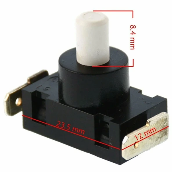 Universal Elektrikli Süpürge Açma Kapama Anahtarı Dik Çıkışlı - Resim 3