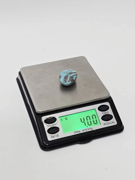 Doğal İran Nişabur Firuze (Turkuaz) Taşı 20 Karat - 3,95 Gram - Resim 5