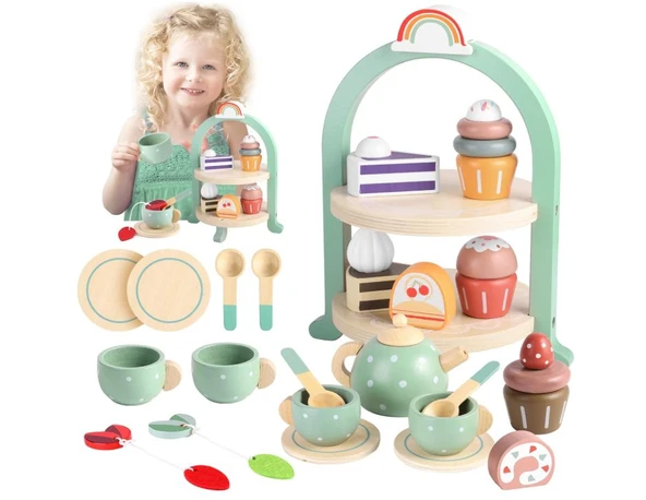Gagaku Ahşap Oyuncak Çay Seti 23 Parça ürün görseli 1