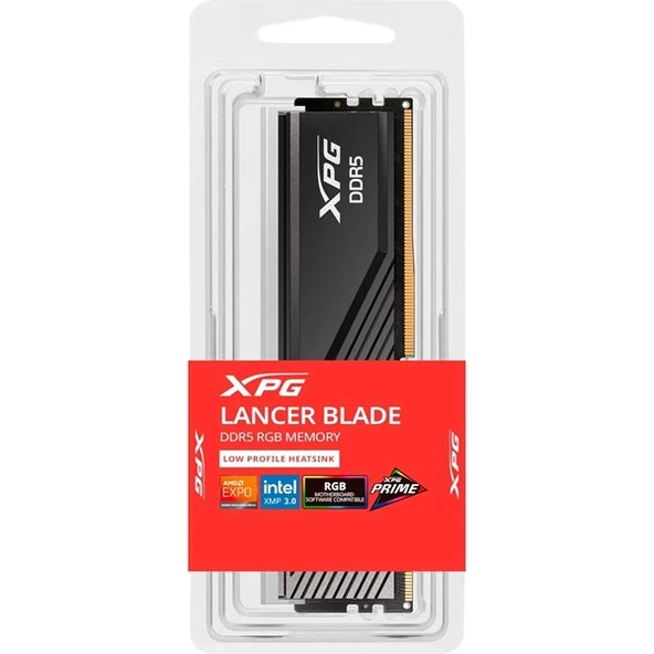 XPG 16GB DDR5 6000MHZ CL30 RGB PC RAM LANCER BLADE AX5U6000C3016G-SLABRBK - Resim 3