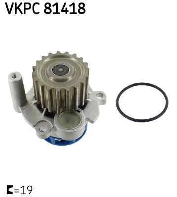 SKF VKPC81418 DEVİRDAİM CADDY-GOLF 5-JETTA-PASSAT-POLO-TRANSPORTER T5-FABIA-OCTAVIA-IBIZA 1.9TDI AXB-BJB-BXE 04-10 045121011F-045121011H-1459215 ürün görseli 1
