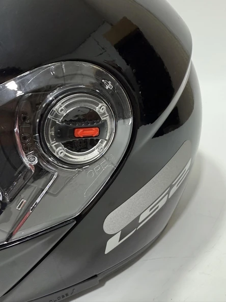 LS2 FF370 Çene Açılır Motosiklet Kaskı Siyah M Beden - Resim 3