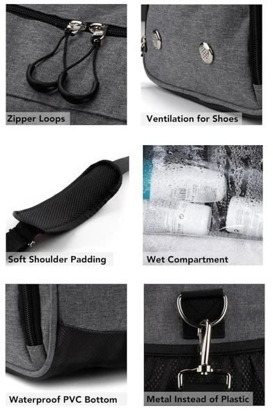 Fitgriff V1 Ayakkabı Bölmeli Spor Çantası S Beden - Resim 5