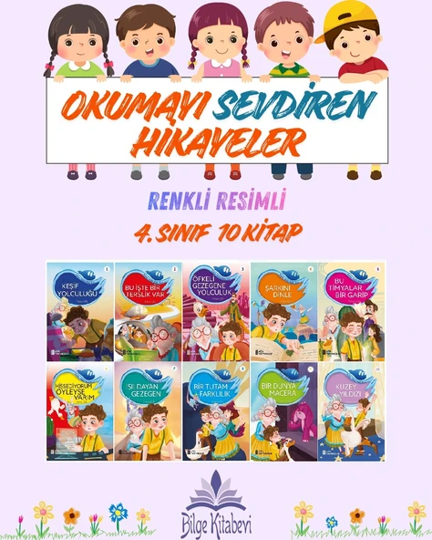 4.Sınıf Okumayı Sevdiren Renkli Resimli Hikayeler 9 - 10 Kitap ürün görseli 1