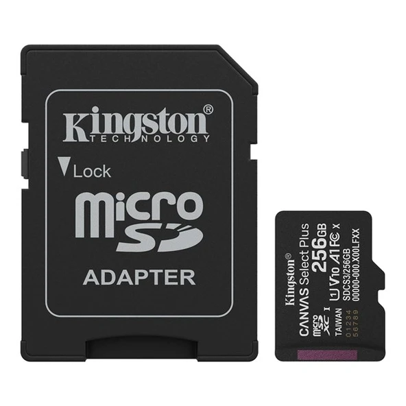 KINGSTON 256GB CANVAS SELECT PLUS DCS3/256GB MICRO-SD HAFIZA KARTI ürün görseli
