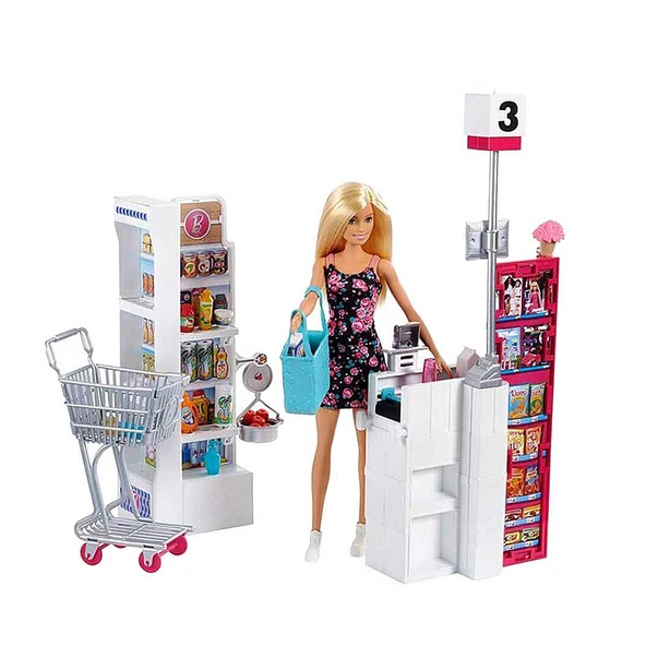 Barbie Süpermarkette Oyun Seti - Resim 2