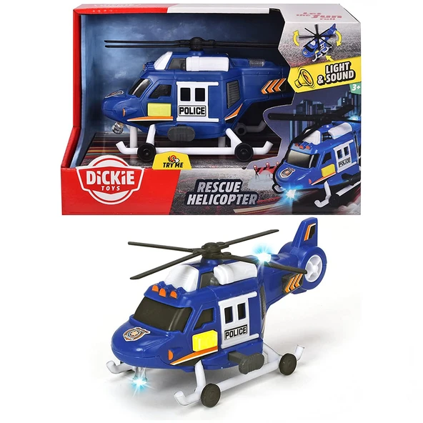 Dickie Toys Sesli ve Işıklı Kurtarma Helikopteri - Resim 4