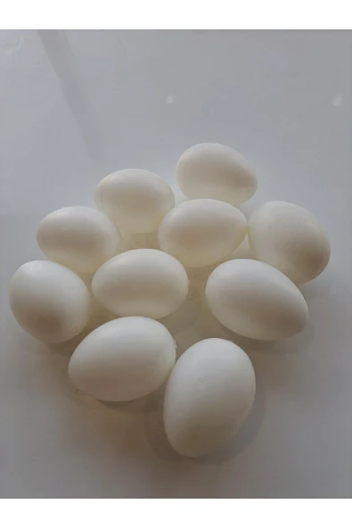 Plastik Tavuk Yumurta Beyaz (10 Adet) ürün görseli