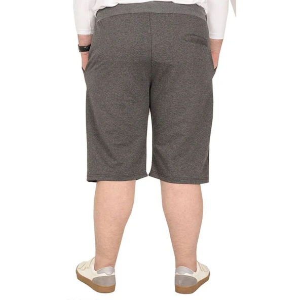 Büyük Beden Erkek Kapri Straight Basic 20500 Antrasit - Resim 4