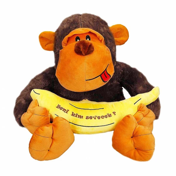 Sunman Muzlu Goril Peluş 50 cm - Resim 2