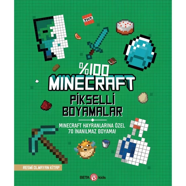 %100 Minecraft Pikselli Boyamalar ürün görseli