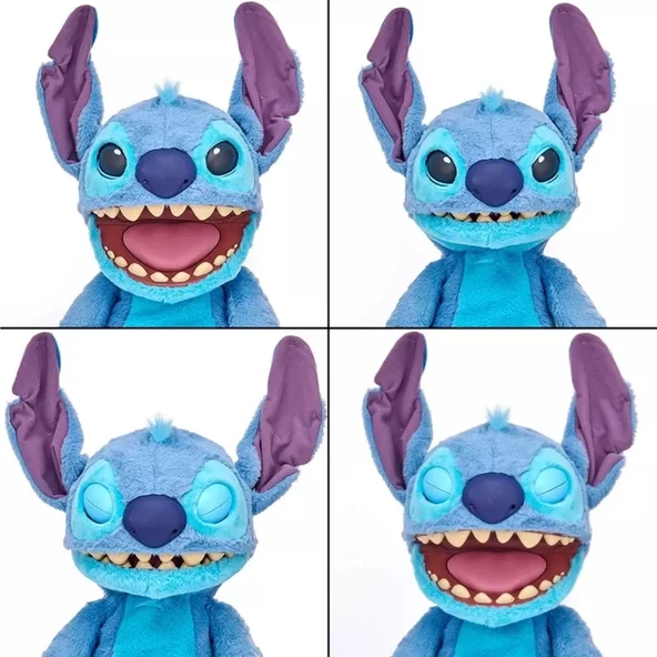 Disney Stitch Elektronik Real FX Kukla 46 cm - Resim 4