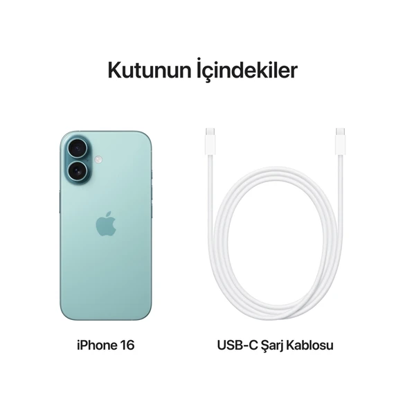 Apple iPhone 16 512 GB (Apple Türkiye Garantili) Deniz Mavisi - Resim 9