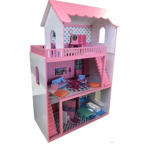 3 Katlı Ahşap Oyun Evi Seti ürün görseli 1