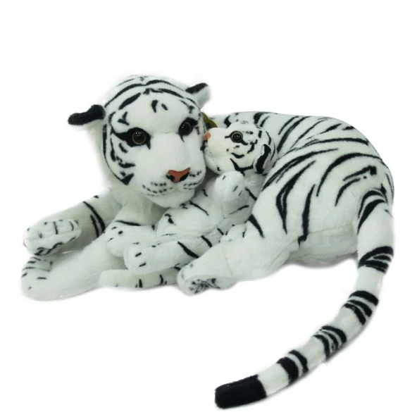 Sunman Peluş Kaplan Anne Ve Yavrusu - Resim 2