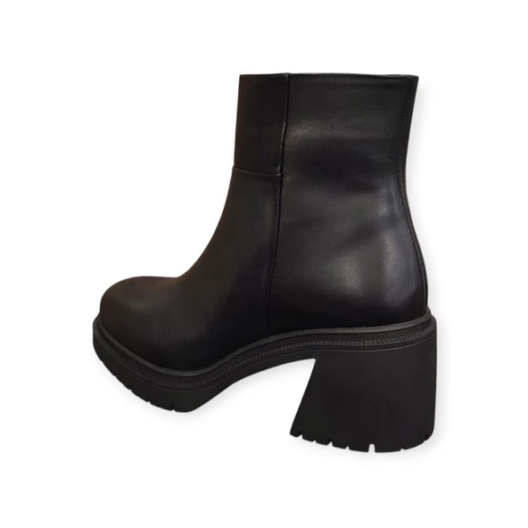 MAMMAMİA D25KB-8470 TOPUKLU DERİ HAFİF KADIN BOT - Resim 4