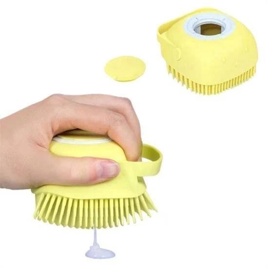 BUFFER® Yumuşak Silikon Malzemeli Esnek Jel Hazneli Masaj Fonksiyonlu Etkili Banyo Duş Kese Lifi ürün görseli 1