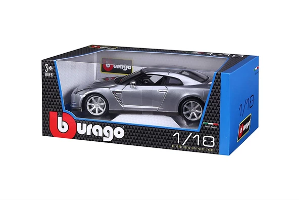 Bburago 1:18 Nissan GT-R R35 2009 Model Araba - Resim 4