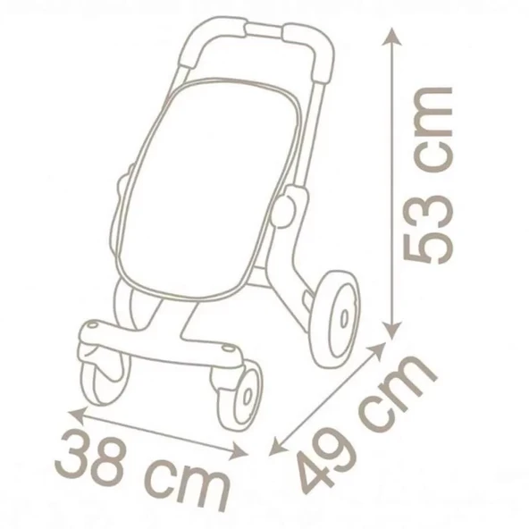 Smoby Baby Nurse Oyuncak Metal Bebek Puseti - Resim 3