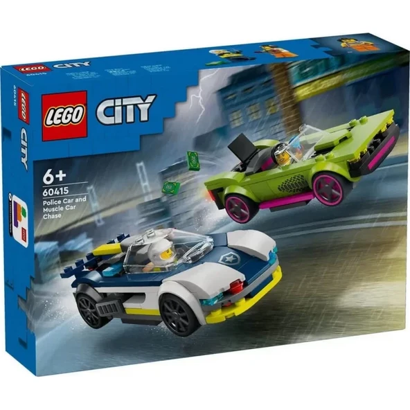LEGO Police Car and Muscle Car Chase - Resim 3