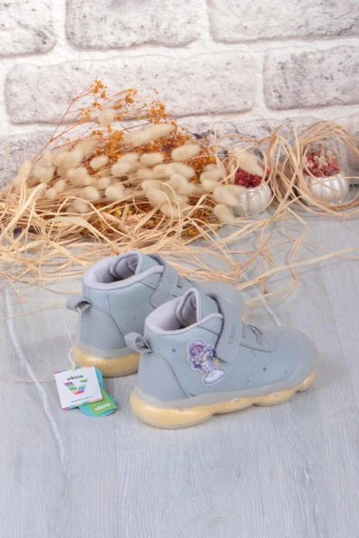 Vicco 946.E25K.447 Geminis Gri Anatomik İlk Adım Işıklı Erkek Çocuk Bot - Resim 5