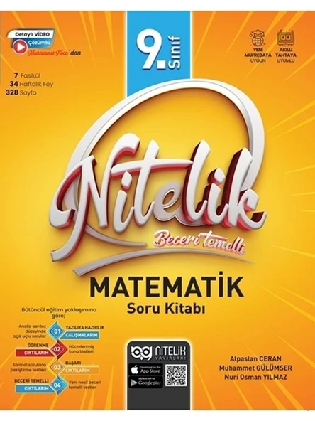 NİTELİK 9.SINIF MATEMATİK SORU KİTABI BECERİ TEMELLİ*YENİ* ürün görseli 1
