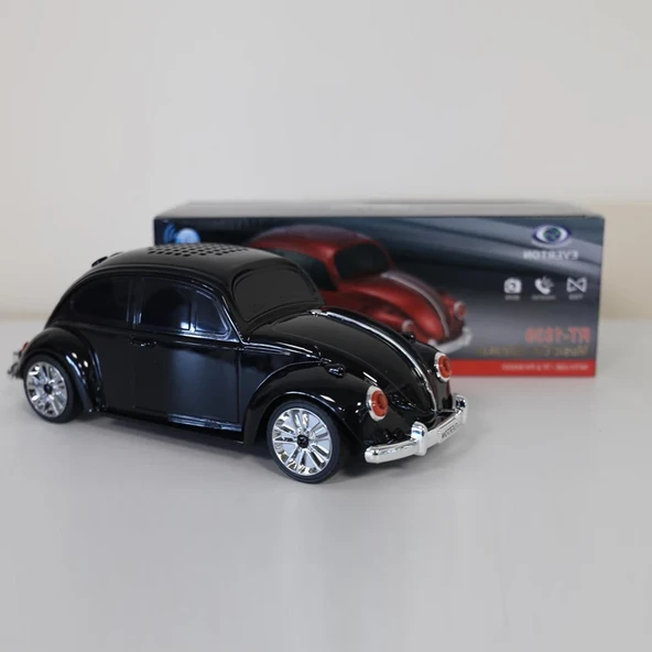 EVERTON RT-1939 Antrasit Arabalı Bluetooth FM/USB/TF/AUX Şarjlı Nostaljik Radyo - Resim 2