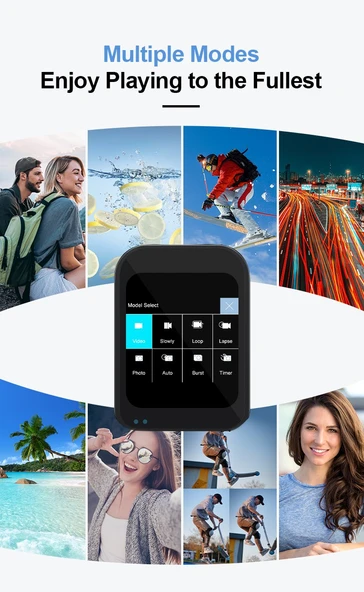 Çeşithane 5K Ultra HD Video Kamera – Anti-Shake Stabilizasyonlu, 270° Döner Ekranlı Vlog & Seyahat Kamera, WiFi Destekli Spor Aksiyon Kamerası (Mik - Resim 4