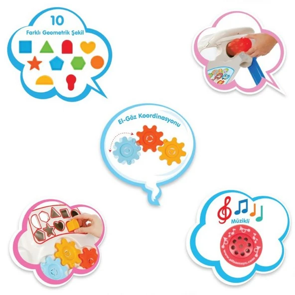 Happy İlk Adım Arabası Mavi - Resim 4