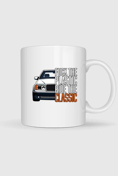 Plastik Araba Kullanma Klasik Araba Kullan Baskılı Kupa Bardak ürün görseli