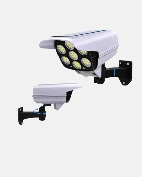 Güneş Enerjili Güvenlik Işığı Dış Mekan 5 Eksen Ayarlı ve PIR Hareket Sensörlü - Resim 3