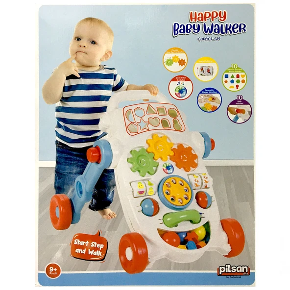 Happy İlk Adım Arabası Mavi - Resim 5