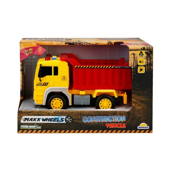 Maxx Wheels Sesli ve Işıklı İnşaat Araçları 20 cm. - Resim 5