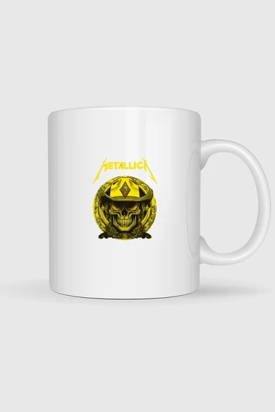 Metallica Rock Skull Baskılı Kupa Bardak ürün görseli