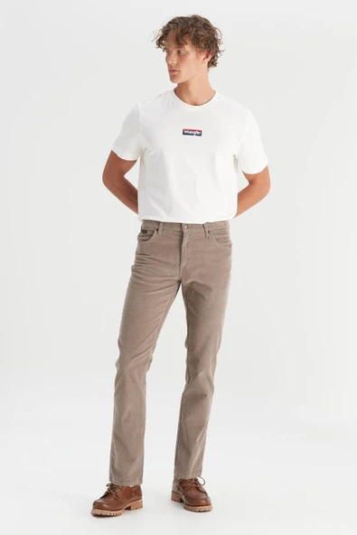 Erkek Texas Slim Kadife Pantolon Brown Brown 38 32 - Resim 5