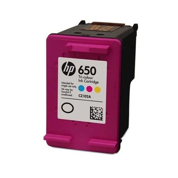 HP 650 Color Kartuş CZ102AE Orijinal Renkli Mürekkep Kartuş - Resim 2