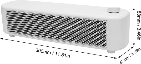 Srliya İç Mekan kullanımı Için Mini Alan ısıtıcı 500W 2 Gears PTC Hızlı Isıtma Taşınabilir Masaüstü Isıtıcı Yatak Odası Ofis (AB fişi 220V) - Resim 2