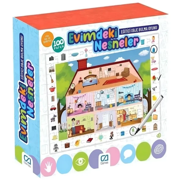 Ca Games Evimdeki Nesneler 100 Parça 5150 ürün görseli