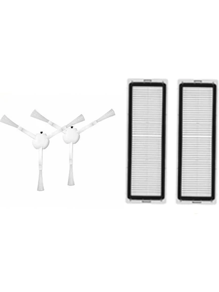 srfn ticaret Xiaomi H40 Uyumlu Set: 2 Adet Hepa Filtre / 2 Adet Yan Fırça ürün görseli 1
