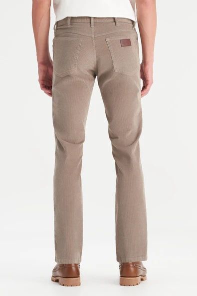 Erkek Texas Slim Kadife Pantolon Brown Brown 31 30 - Resim 3