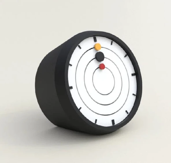 3d Baskı Yörünge Masa Saati - Resim 2