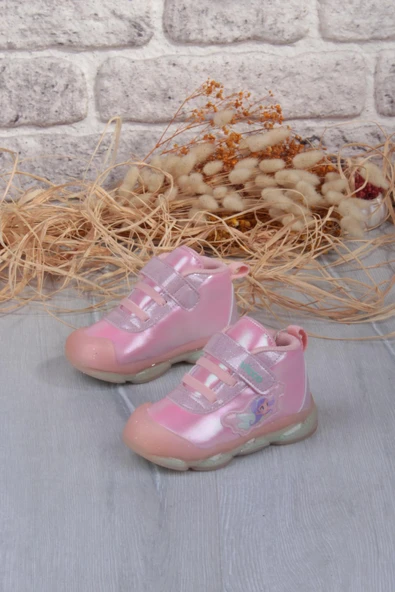 Vicco 946.E25K.445 Gemini Pudra Anatomik İlk Adım Işıklı Kız Çocuk Bot - Resim 3