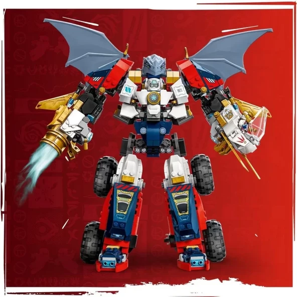 LEGO NINJAGO Zane’in Ultra Kombo Mech’i 4’ü 1 Arada 71834 - Resim 2