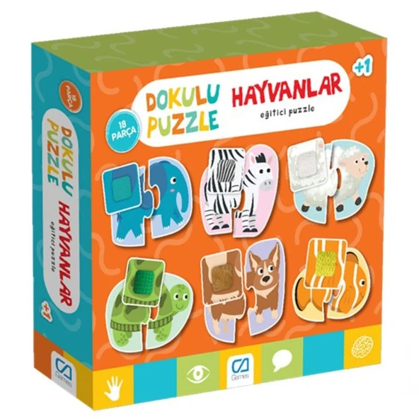 Dokulu Puzzle Hayvanlar - Resim 2