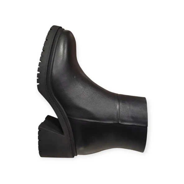 MAMMAMİA D25KB-8470 TOPUKLU DERİ HAFİF KADIN BOT - Resim 6