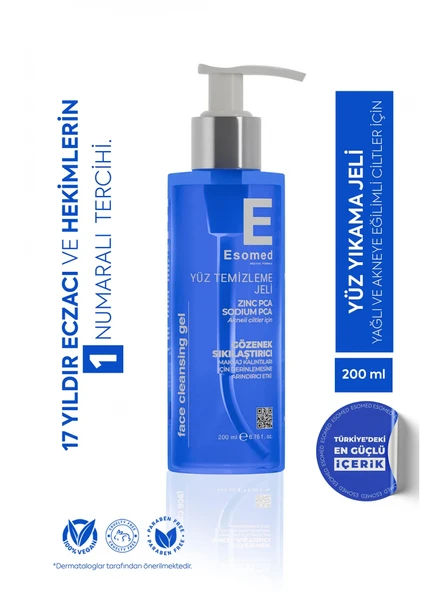 Esomed Akneli Cilt Temizleme Jeli 200 ml ürün görseli