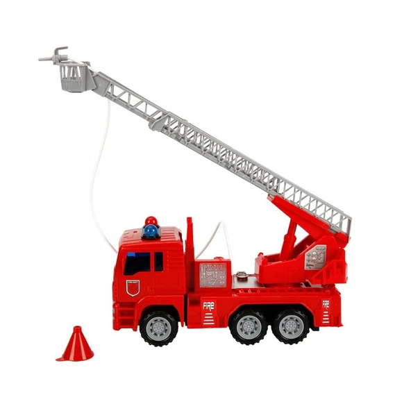 Sunman Sesli ve Işıklı Su Fışkırtan İtfaiye Aracı 24 cm - Resim 5